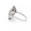 Antique Art Deco Platinum Natural Sapphire & Diamond Halo Geometric Platter Ring Carousel 5