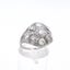 Antique Art Deco Platinum 1.25ctw Diamond Filigree Dome Engagement Ring Carousel 1