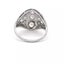 Antique Art Deco Platinum 1.25ctw Diamond Filigree Dome Engagement Ring Carousel 7