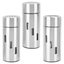 pepper shaker set spice shaker 3Pcs Salt and Pepper Shakers Set Stainless Steel Carousel 1