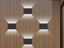 4Pcs Outdoor Solar Wall Washer Light UP and Down Illuminate Sunlight Sensor Lamp Carousel 4