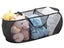3-Compartment Popup Laundry Basket Collapsible Mesh Clothes Storage Basket Black Carousel 1