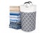 82L Collapsible Laundry Basket Foldable Laundry Hamper Clothes Hamper Grey Carousel 1