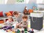 75L Collapsible Laundry Basket Foldable Laundry Hamper Clothes Hamper Black Carousel 3
