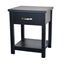 Bedside Table Black bedside Table one drawer Carousel 8