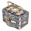 rectangle trinket jewelry box small enameled trinket box organizer Vintage Carousel 3