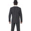 Vintage Gangster Boss Costume Pinstripe Jacket Adult Carousel 2