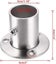 Stainless Steel Curtain Rod Brackets - Set of 4 in Silver Carousel 2
