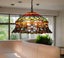 $1 reserve - Broken Large 46cm shade New Design Handmade Tiffany Pendant Light Carousel 8