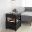 Black Bedside Table with 2 Drawers Carousel 5