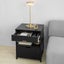 Black Bedside Table with 2 Drawers Carousel 6