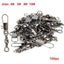 100pcs Pack Swivel Fishing Connector Pin Bearing Rolling Snap Fastlock Clips ... Carousel 1