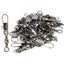 100pcs Pack Swivel Fishing Connector Pin Bearing Rolling Snap Fastlock Clips ... Carousel 2