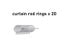 Curtain Rod Rings 30cm ID - Bundle of 20 Rings ~ Silver ~ Carousel 1