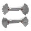 screw pitch gauge set 2Pcs Thread Gauge Metric 60° Imperial 55° Stainless Carousel 8