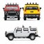 1:64 Hummer H2 Miniature Model, JKM 1/64 Premium SUV Sport Toy Car Carousel 4