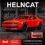 Dodge Challenger Hellcat Toy Car for 1: 32 Scale Die Cast Metel Cars Carousel 1