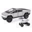 1:24 Cybertruck Model Silver Pickup Truck Diecast Metal Toy Cars with Carousel 1