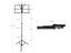 PTN 135cm Music Tripod Stand Orchestra Stand Music Book Adjustable Folding Carousel 3