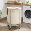 Rolling Laundry Basket - Cream Carousel 2
