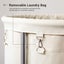 Rolling Laundry Basket - Cream Carousel 5