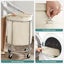 Rolling Laundry Basket - Cream Carousel 6