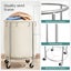 Rolling Laundry Basket - Cream Carousel 7