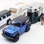 1/36 Jeep Land Rover Ford F-150 With Caravan Horse Trailer Truck RMZ Carousel 3