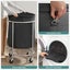 Rolling Laundry Basket - Black Carousel 3