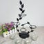 Hod Health & Home Romantic Black Iron Candle Holder With Leaves Decor Carousel 5