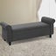 Artiss Storage Blanket Box 126Cm Linen Fabric Arm Foot Stool Couch Large Blanket Carousel 6