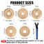 5PCS Wood Carving Disc Set for 4" or 4 1/2" Angle Grinder with Wrench Carousel 3