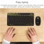 Wireless Keyboard And Mouse Suit Mini Slim Notebook Black Carousel 3