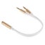 1 To 2 3.5Mm Audio Adapter Cable For Headset / Flat Line Golden Cables & Adapter Carousel 2