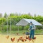 Vaka 3X4x1.95M Metal Walk In Chicken Coop Rabbit Hutch Cage Hen House Chook Au P Carousel 6