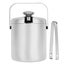 insulated bucket 1300ml Ice Bucket Container with Lid Strainer Ice Tong 304 Carousel 8