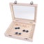 Velvet Ring Earring Jewelry Display Organizer Box Tray Holder Storage Case Carousel 17
