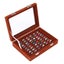 Velvet Ring Earring Jewelry Display Organizer Box Tray Holder Storage Case Carousel 18