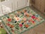 50x80cm Door Mat Indoor Entrance Rug Washable Boho Floral Small Area Rug Green Carousel 1