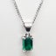 9ct white Gold Chain with Pendant 50cm Carousel 3
