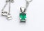 9ct white Gold Chain with Pendant 50cm Carousel 5