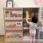**Clearance Special***Sliding Door with Display Surface Bookshelf-120*120CM Pink Carousel 6