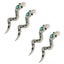 snake earrings fashion earrings 4Pcs Snake Earrings Fashion Metal Wild Dangle Carousel 4