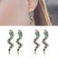 snake earrings fashion earrings 4Pcs Snake Earrings Fashion Metal Wild Dangle Carousel 6