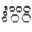 hollow punch cutter 8pcs Leather Punching Mold DIY Hexagonal Shape Sharpness Carousel 1