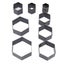 hollow punch cutter 8pcs Leather Punching Mold DIY Hexagonal Shape Sharpness Carousel 4