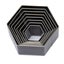 hollow punch cutter 8pcs Leather Punching Mold DIY Hexagonal Shape Sharpness Carousel 6