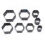 hollow punch cutter 8pcs Leather Punching Mold DIY Hexagonal Shape Sharpness Carousel 8