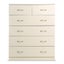 Tallboy Dresser 6 Chest of Drawers Storage Cabinet 85 x 39.5 x 105cm Carousel 2