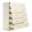 Tallboy Dresser 6 Chest of Drawers Storage Cabinet 85 x 39.5 x 105cm Carousel 3